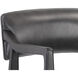 Keagan 36.5 inch Brentwood Charcoal Leather Counter Stool